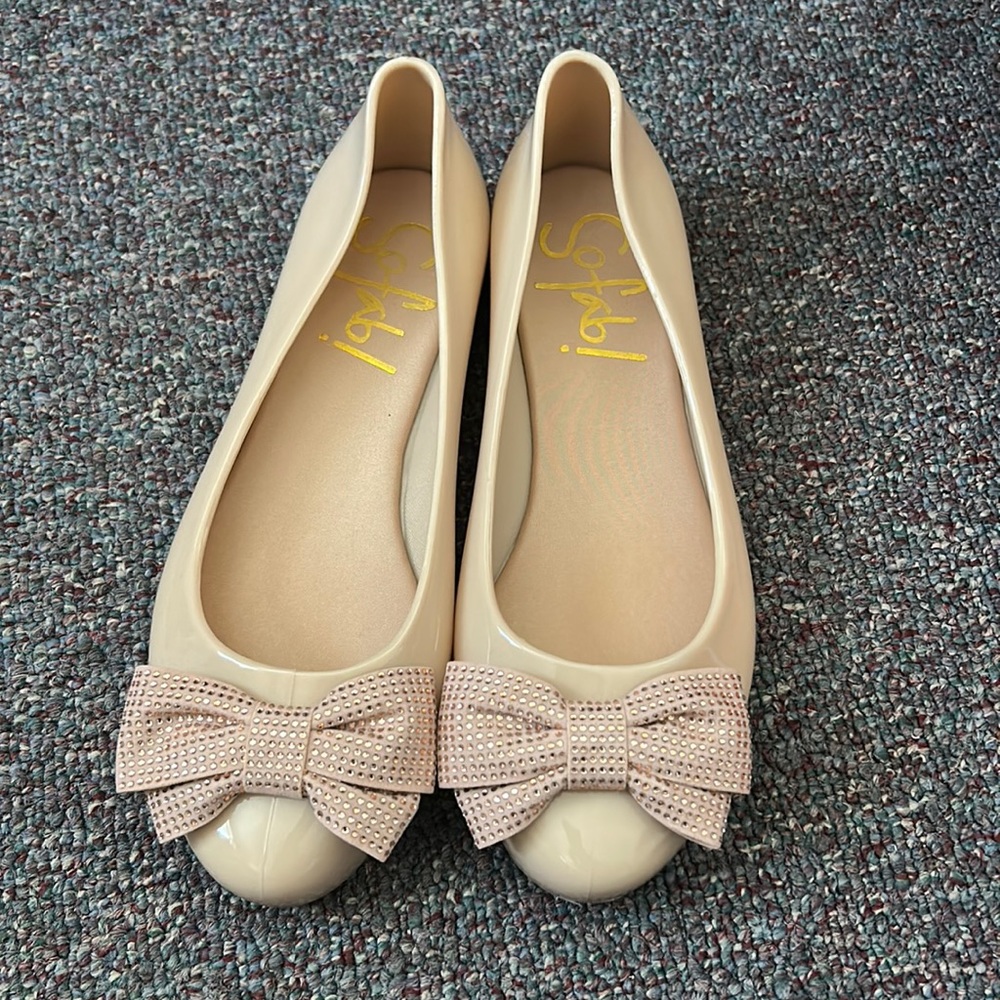 So Fab! ribbon jelly flats
